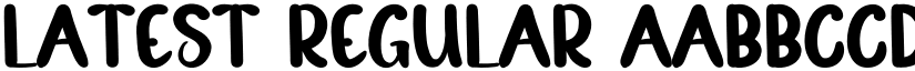 Latest Regular font