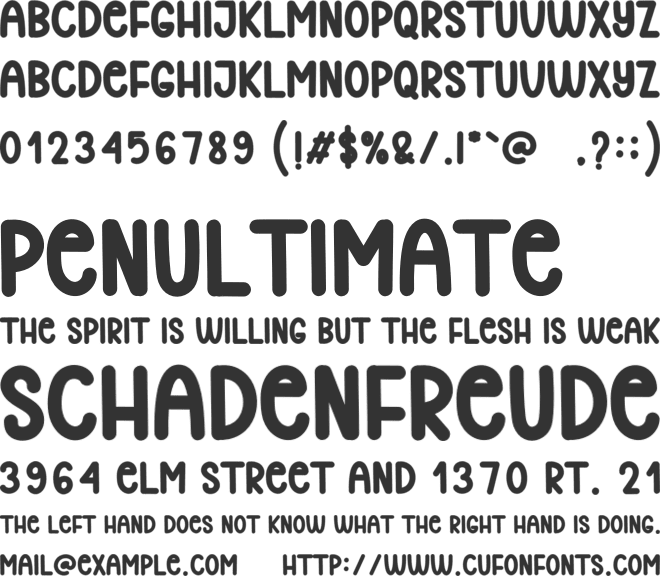 Beginning font preview