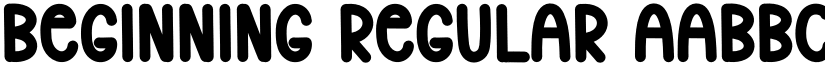 Beginning Regular font