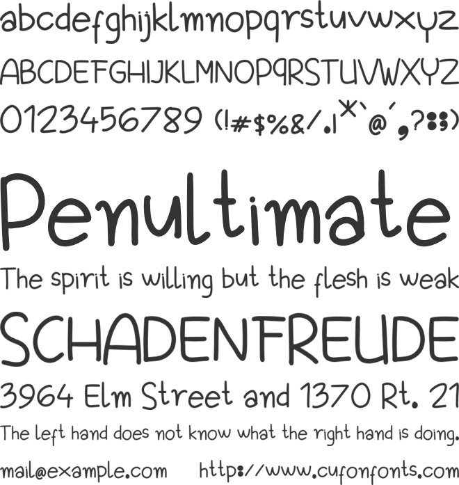 Fentasia font preview