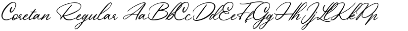 Coretan Regular font