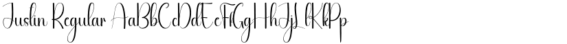 Justin Regular font