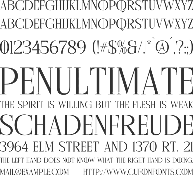 Cholten font preview
