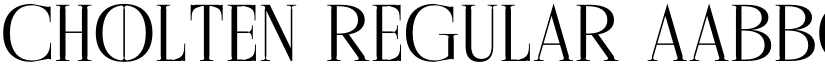 Cholten Regular font