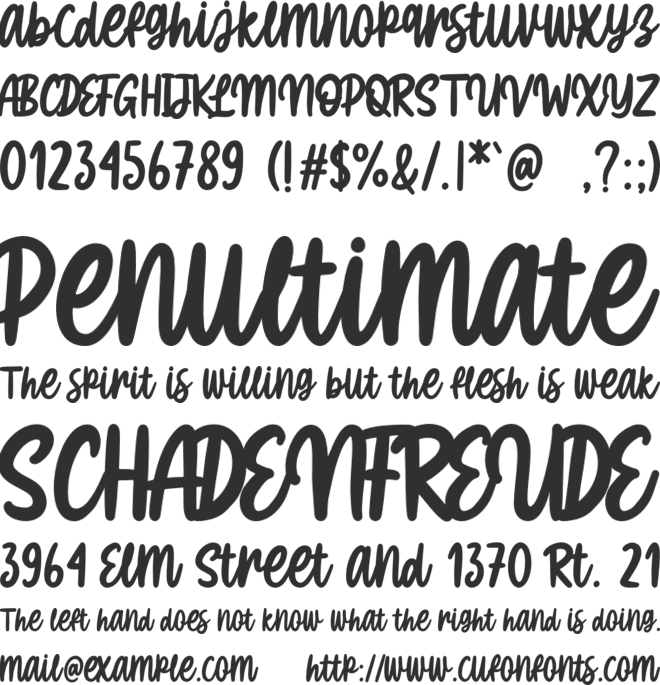 Ngopie font preview