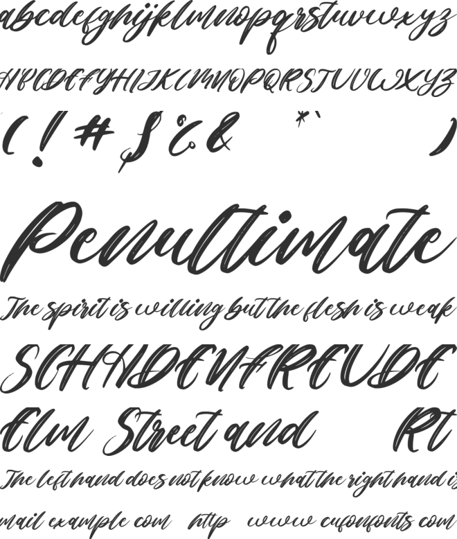 Christmas Philosopher font preview