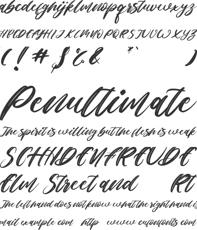 Christmas Philosopher font preview
