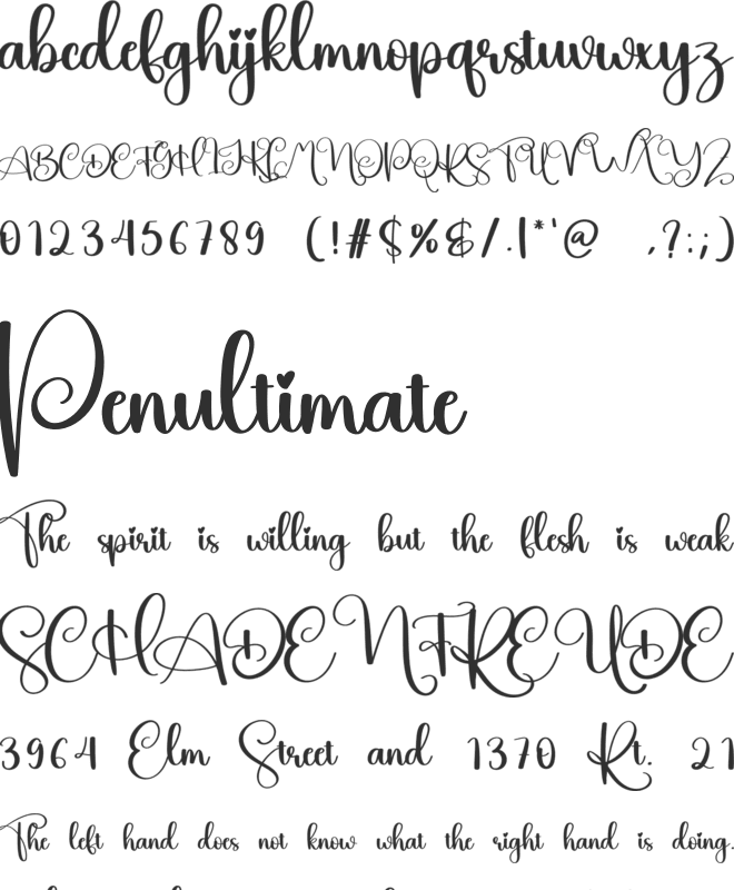 Hawaii font preview