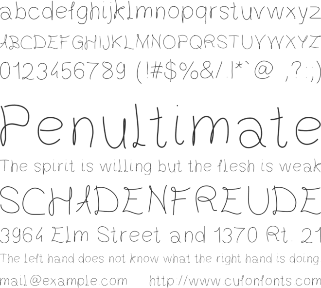 Gaelle203Font font preview