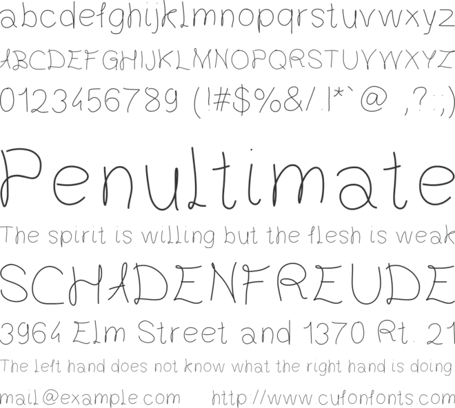 Gaelle203Font font preview