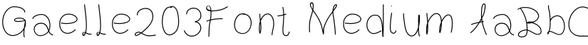 Gaelle203Font Medium font