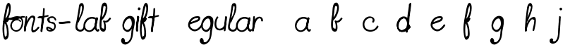 fonts-lab gift Regular font
