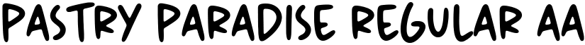 Pastry Paradise Regular font