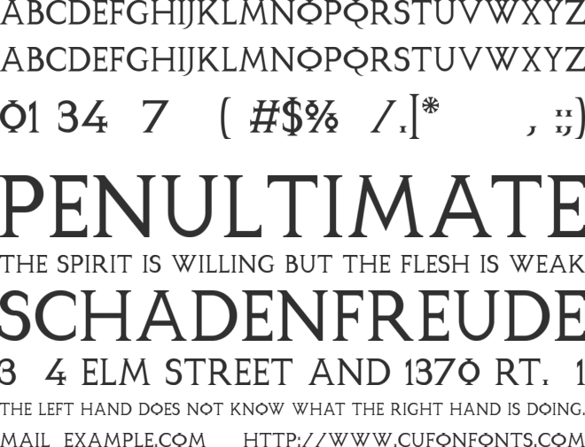 OSerif font preview