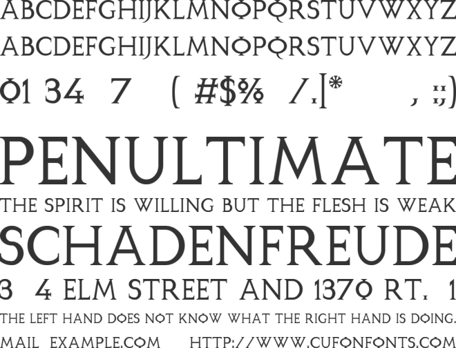 OSerif font preview