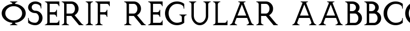 OSerif Regular font