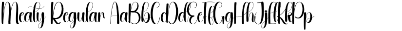 Meaty Regular font