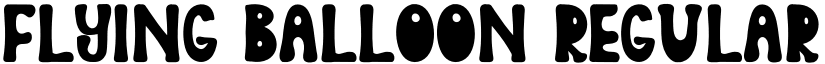 Flying Balloon Regular font