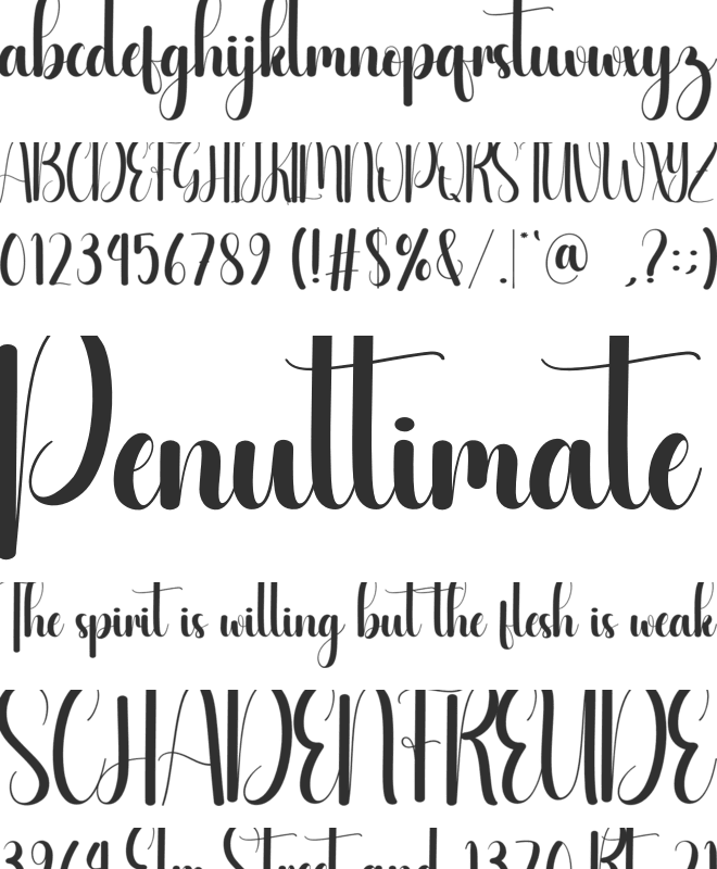 Earnestly font preview