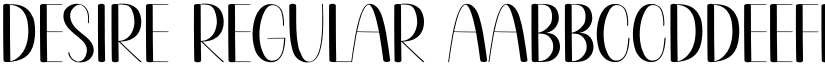 Desire Regular font