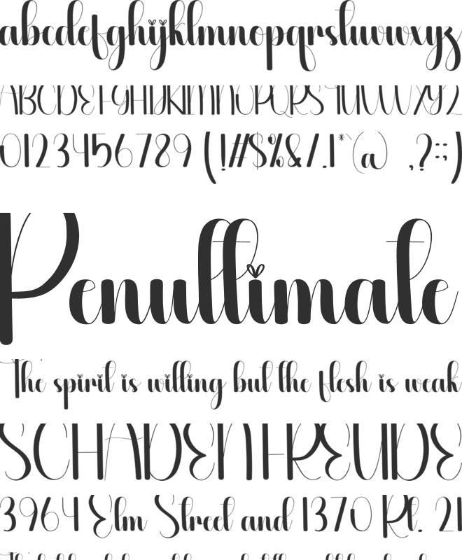 Dayline font preview