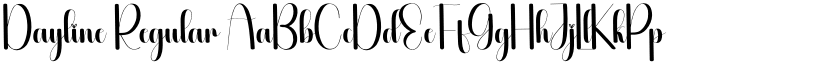 Dayline Regular font