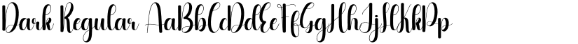 Dark Regular font