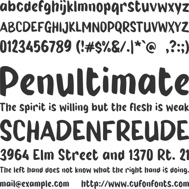 i Imbang font preview