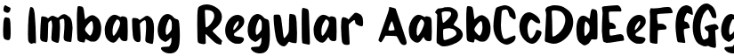 i Imbang Regular font