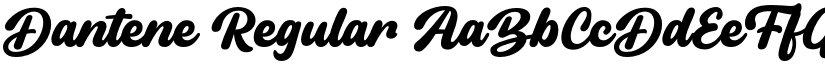 Dantene Regular font