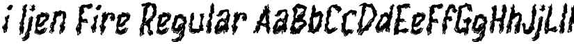 i Ijen Fire Regular font