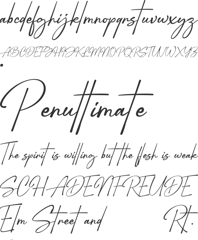 Bradley Jermaine font preview