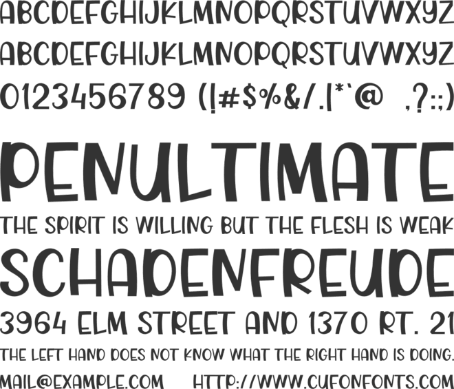 Ballkids Game font preview