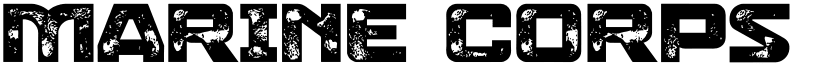 Marine Corps Personal Used font