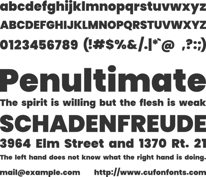 BAGOTA LOS font preview