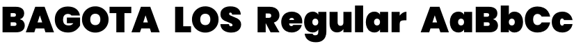 BAGOTA LOS Regular font