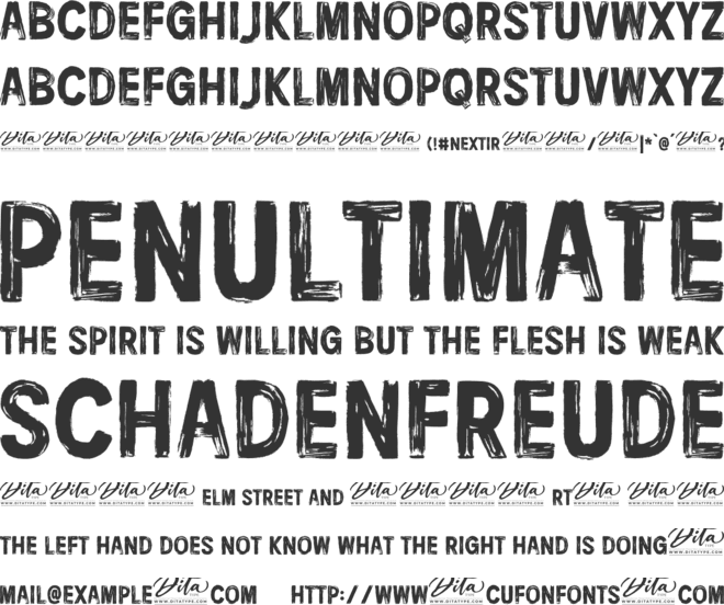 Nextir Brush Personal Use font preview