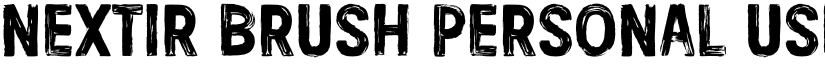 Nextir Brush Personal Use Regular font