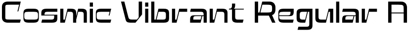 Cosmic Vibrant Regular font