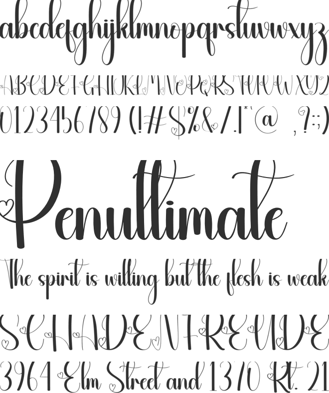 Fiance font preview