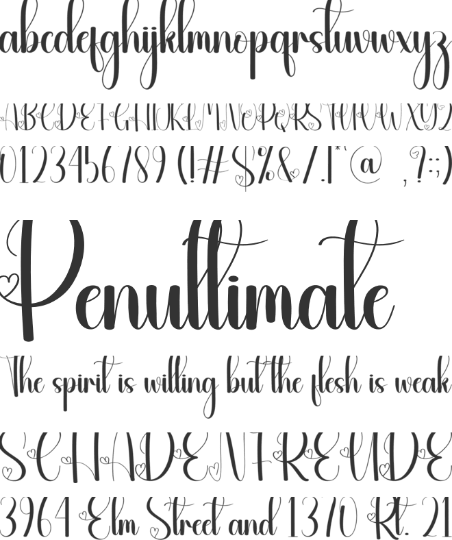 Fiance font preview