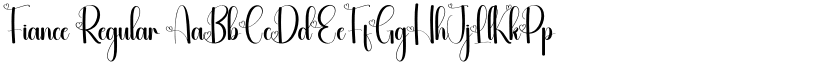 Fiance Regular font