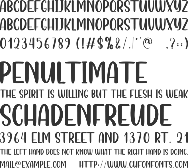 Cute Puppy font preview