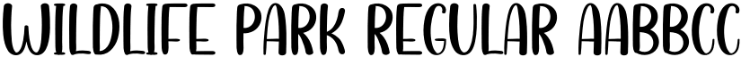 Wildlife Park Regular font