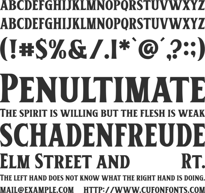 Helvers font preview