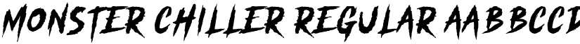 Monster Chiller Regular font