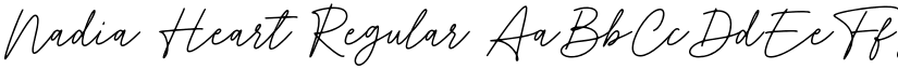 Nadia Heart Regular font