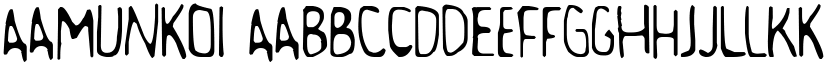 Aamunkoi font