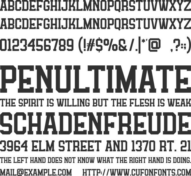 Holborn font preview
