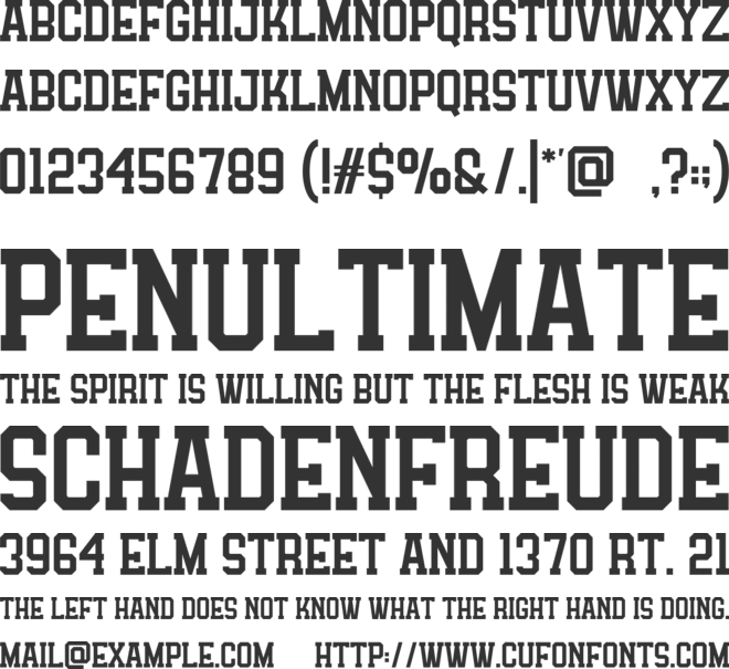Holborn font preview